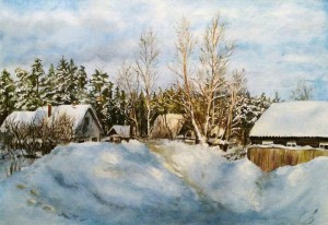 Зима в деревне